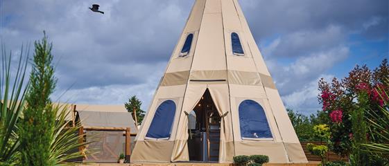 tipi outside view glamping fouesnant - Camping Kost Ar Moor - Fouesnant