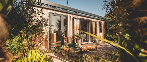 Cottage mobile home for rent premium garden side camping Kost Ar Moor fouesnant brittany - Camping Kost Ar Moor - Fouesnant