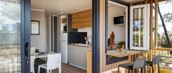 Panorama cottage mobile home for rent premium camping Kost Ar Moor fouesnant brittany - Camping Kost Ar Moor - Fouesnant