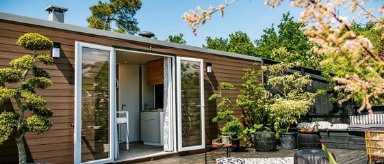 mobile home Cottage for rent 3 bedrooms jacuzzi spa campsite Kost Ar Moor fouesnant brittany - Camping Kost Ar Moor - Fouesnant