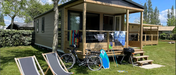 Panorama cottage mobile home for rent premium camping Kost Ar Moor fouesnant brittany - Camping Kost Ar Moor - Fouesnant