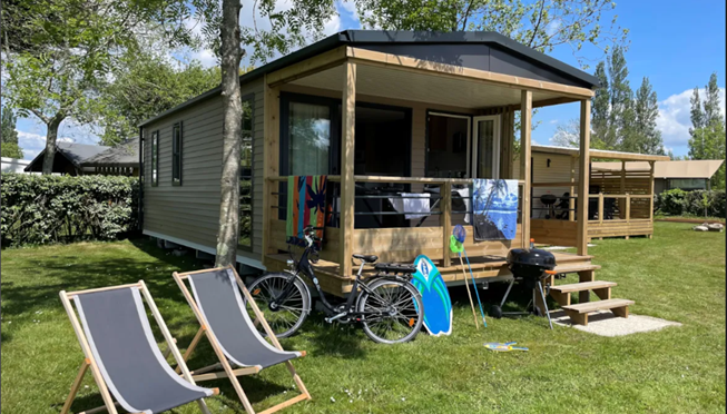 Panorama cottage mobile home for rent premium camping Kost Ar Moor fouesnant brittany - Camping Kost Ar Moor - Fouesnant