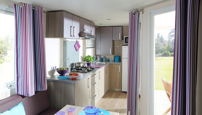 4 persons mobile home to rent at Kost ar Moor campsite in Fouesnant les Glénan