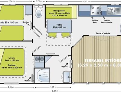 mobile home rental - Kost ar Moor Campsite Fouesnant