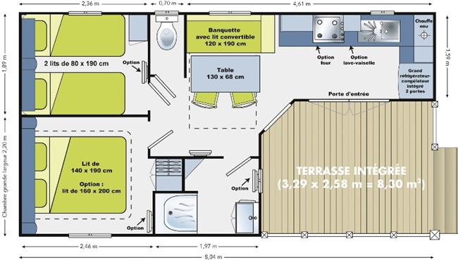 mobile home rental - Kost ar Moor Campsite Fouesnant
