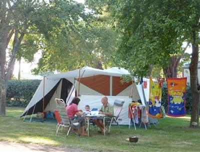  Camping pitch of the Kost Ar Mor Fouesnant campsite