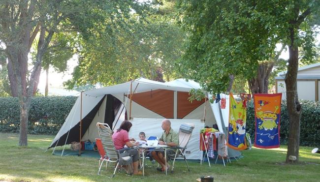 Camping pitch of the Kost Ar Mor Fouesnant campsite