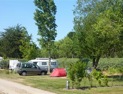  Camping pitch of the Kostarmoor Fouesnant campsite