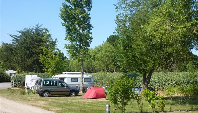  Camping pitch of the Kostarmoor Fouesnant campsite