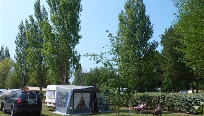  Camping pitch of the Kost Ar Moor Fouesnant campsite