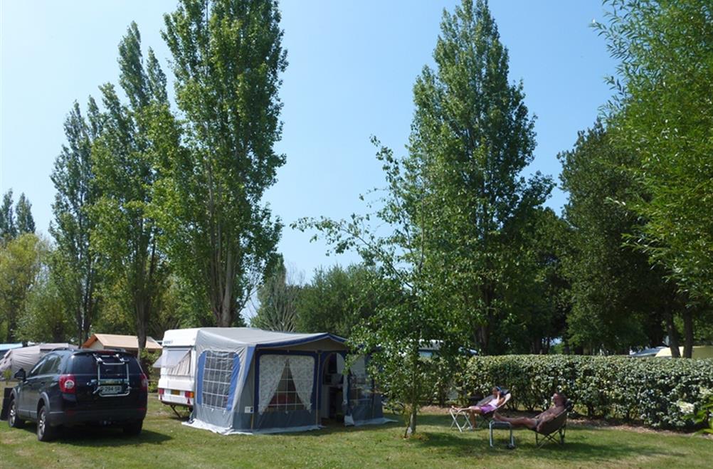  Camping pitch of the Kost Ar Moor Fouesnant campsite