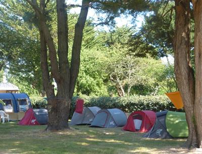  Camping pitch of the Kost Ar Moor Fouesnant campsite