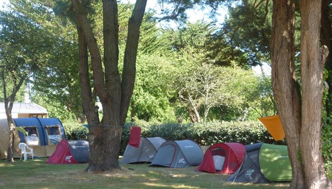  Camping pitch of the Kost Ar Moor Fouesnant campsite