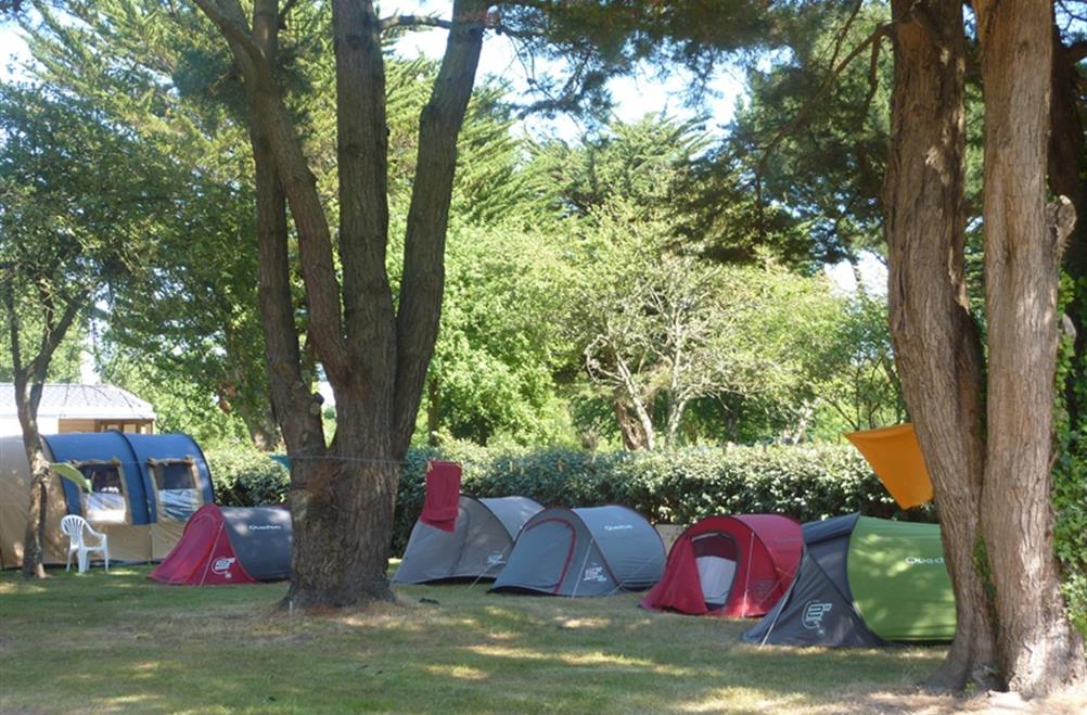  Camping pitch of the Kost Ar Moor Fouesnant campsite
