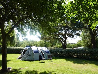  Camping pitch of the KostArMor Fouesnant campsite