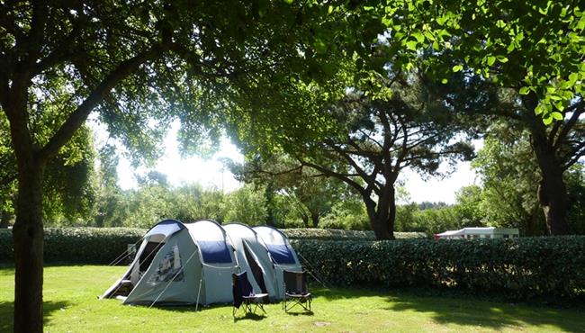  Camping pitch of the KostArMor Fouesnant campsite