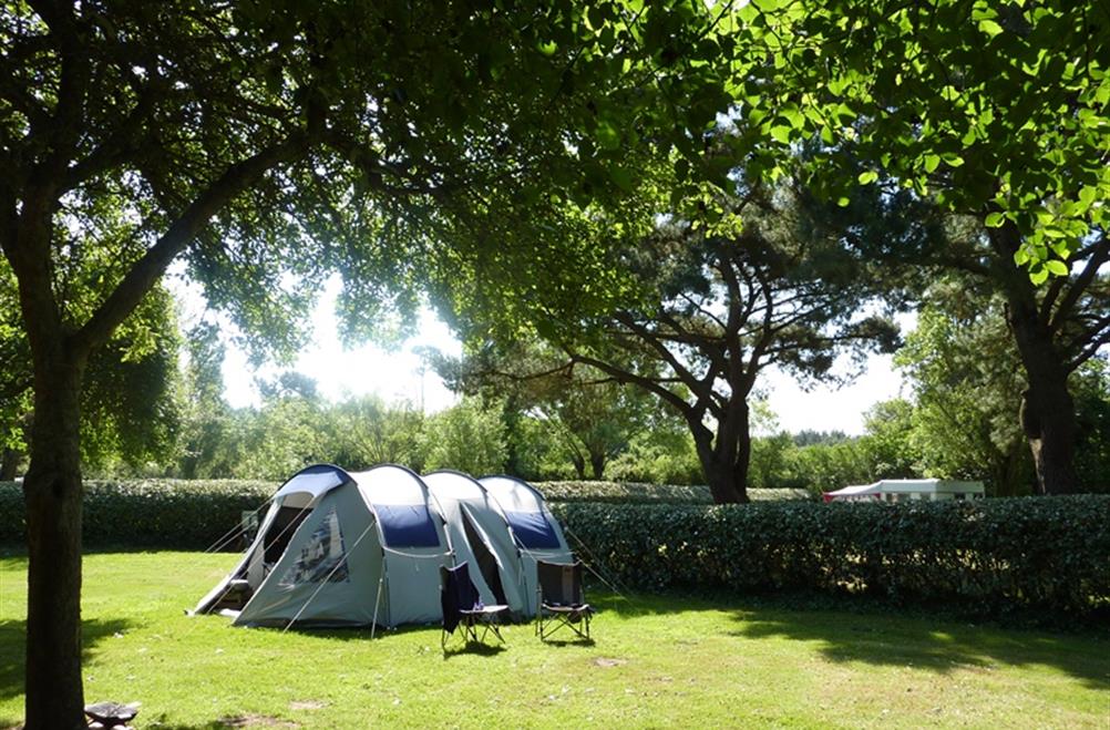  Camping pitch of the KostArMor Fouesnant campsite