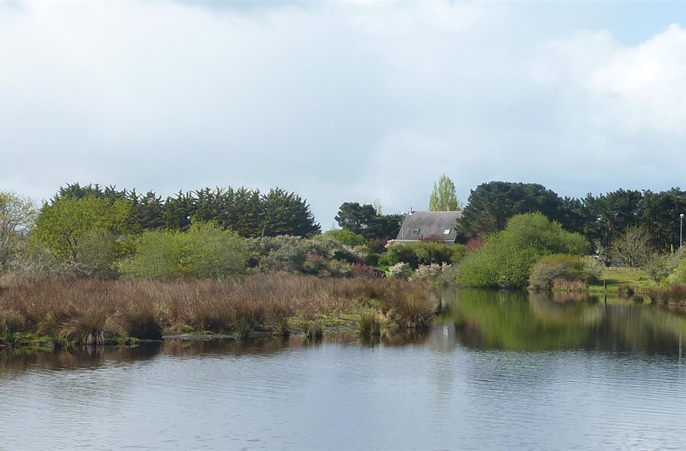 ishing possible in the pond opposite the campsite kost-ar-moor bretagne sud