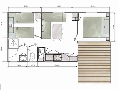 Fouesnant declik mobile home - Camping kost ar moor