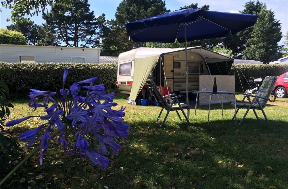  Camping pitch of the Kost Ar Moor Fouesnant campsite