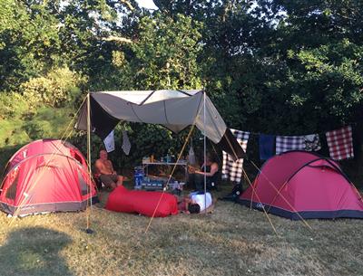  Camping pitch of the KostArMoor Fouesnant campsite