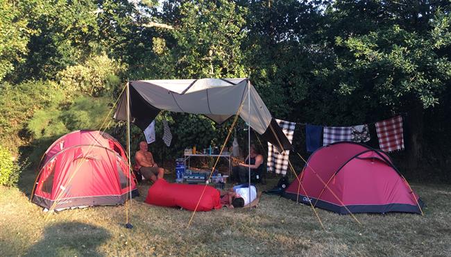  Camping pitch of the KostArMoor Fouesnant campsite