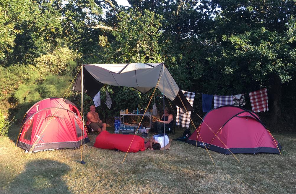  Camping pitch of the KostArMoor Fouesnant campsite