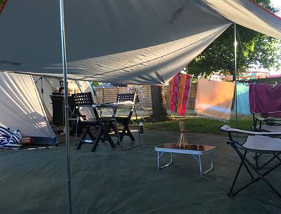  Camping pitch of the KostAr Moor Fouesnant campsite