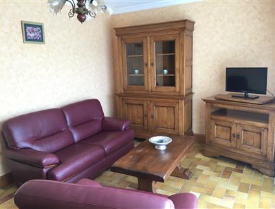 Living room apartment in fouesnant - camping kostarmoor