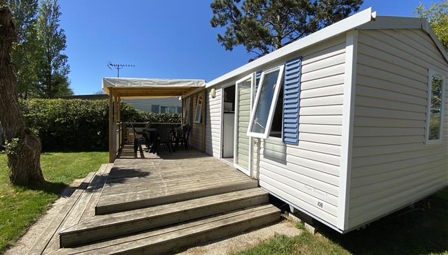 Family mobile home for rent at Kost Ar Moor campsite in Fouesnant