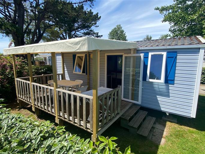  Grand Confort mobile home for rent at KostArMoor campsite in Fouesnant