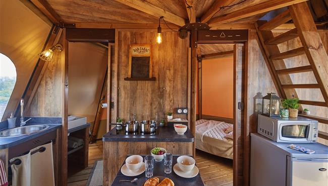 glamping camping kost ar moor main room wide angle