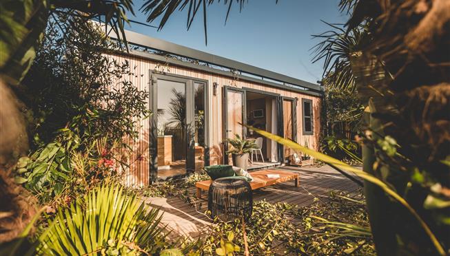Cottage mobile home for rent premium garden side camping Kost Ar Moor fouesnant brittany - Camping Kost Ar Moor - Fouesnant