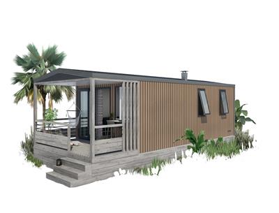 Panorama cottage mobile home for rent premium camping Kost Ar Moor fouesnant brittany