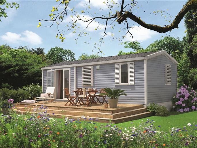 mobile home Cottage for rent 2 bedrooms jacuzzi spa campsite Kost Ar Moor fouesnant brittany