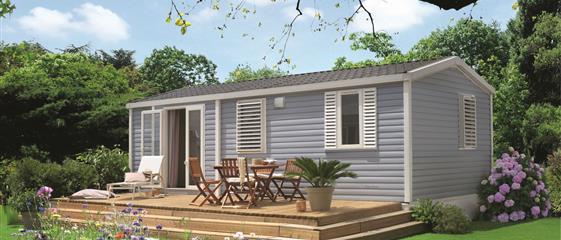 mobile home Cottage for rent 2 bedrooms jacuzzi spa campsite Kost Ar Moor fouesnant brittany - Camping Kost Ar Moor - Fouesnant