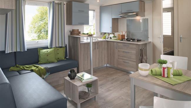 mobile home Cottage for rent 2 bedrooms jacuzzi spa campsite Kost Ar Moor fouesnant brittany