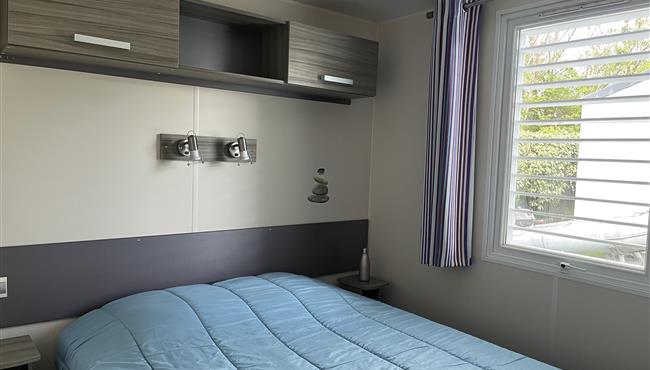 mobile home Cottage for rent 2 bedrooms jacuzzi spa campsite Kost Ar Moor fouesnant brittany
