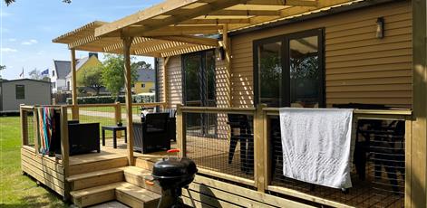 Cottage mobile home for rent premium garden side camping Kost Ar Moor fouesnant brittany - Camping Kost Ar Moor - Fouesnant