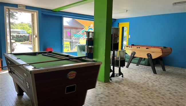Games room camping Kost Ar Moor Fouesnant Finistere
