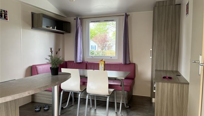 Grand Confort mobile home for rent at KostArMoor campsite in Fouesnant