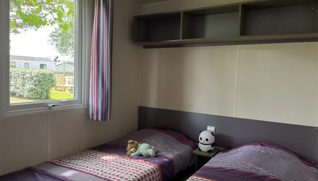 Grand Confort mobile home for rent at KostArMoor campsite in Fouesnant