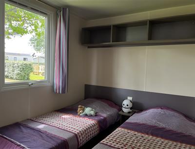 Grand Confort mobile home for rent at KostArMoor campsite in Fouesnant
