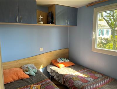 Pacifique mobile home for rent at KostArMor campsite in Fouesnant
