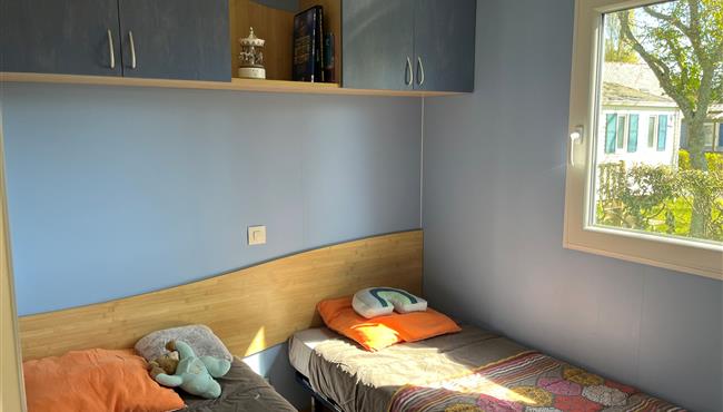 Pacifique mobile home for rent at KostArMor campsite in Fouesnant