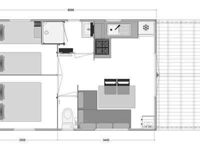 rental of mobile home Panorama camping Kost-Ar-Moor
