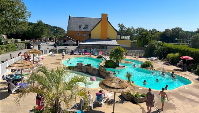 Waterpark van Camping Kost Ar Moor in Fouesnant - Les Glénan.