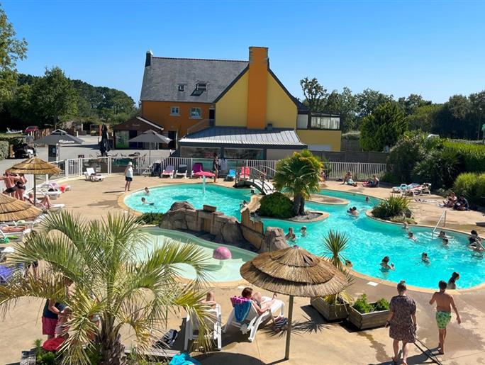 Waterpark van Camping Kost Ar Moor in Fouesnant - Les Glénan.