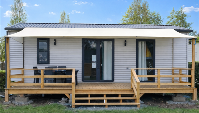 mobile home for rent at KostArMoor campsite in Fouesnant