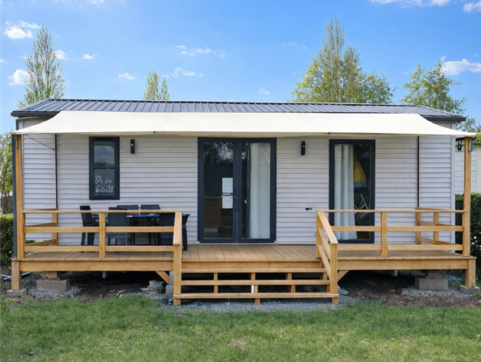 mobile home for rent at KostArMoor campsite in Fouesnant